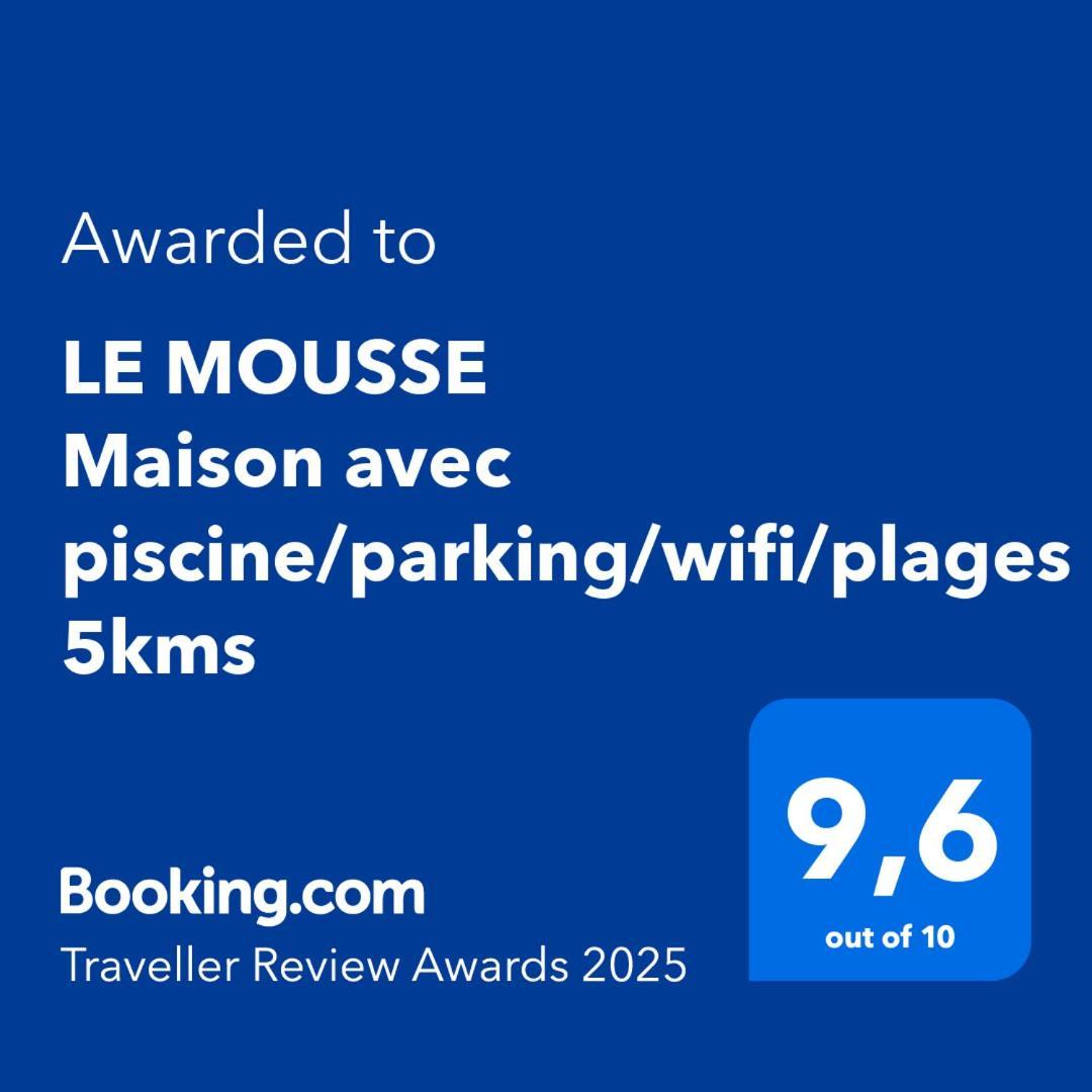 Le Mousse Maison Avec Piscine/Parking/Wifi/Plages 5Kms Les Mathes Eksteriør billede